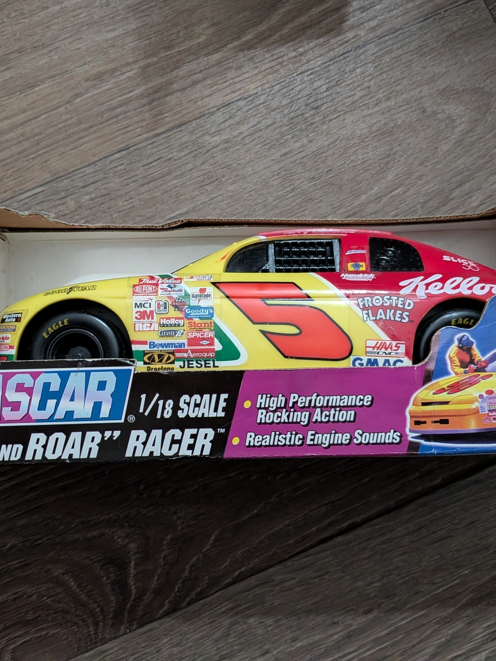Nascar Red & Yellow Kellogg's #5 Die-Cast Race Car
